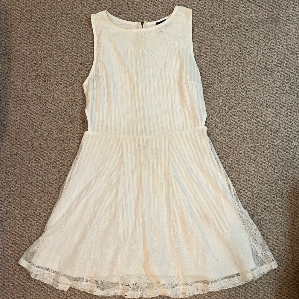 White lace dress, size large